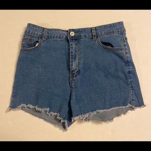 SHEIN High Waisted Jean Short Shorts